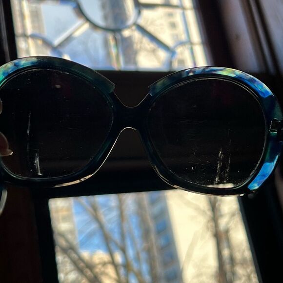 Rare True Vintage 1983 Oversized Teal Silhouette 585 Sunglasses main image 16